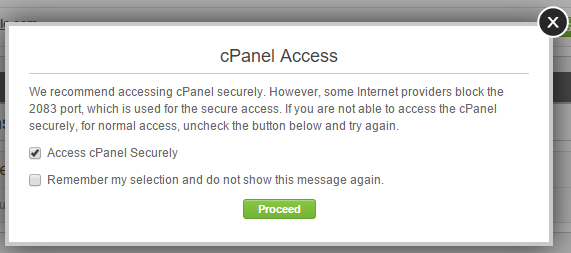 SiteGround cPanel Access