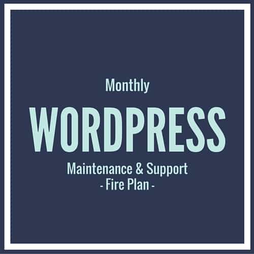 WordPress Support Fire Plan
