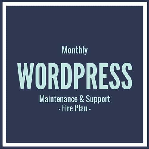 Wordpress support fire plan